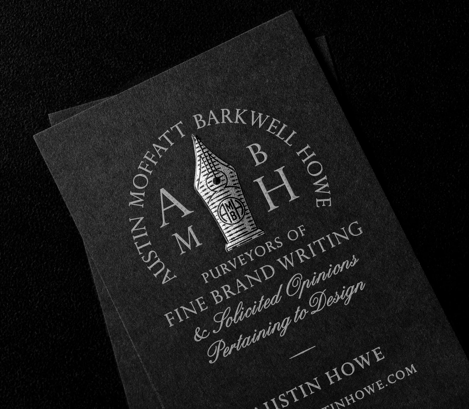 Austin Moffatt Barkwell Howe business card design