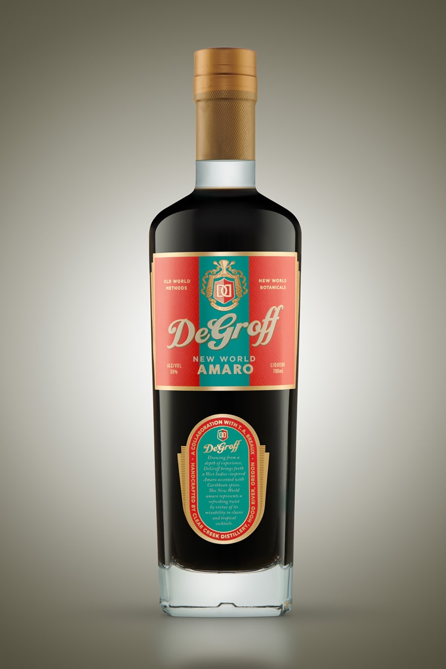 DeGroff Amaro bottle design