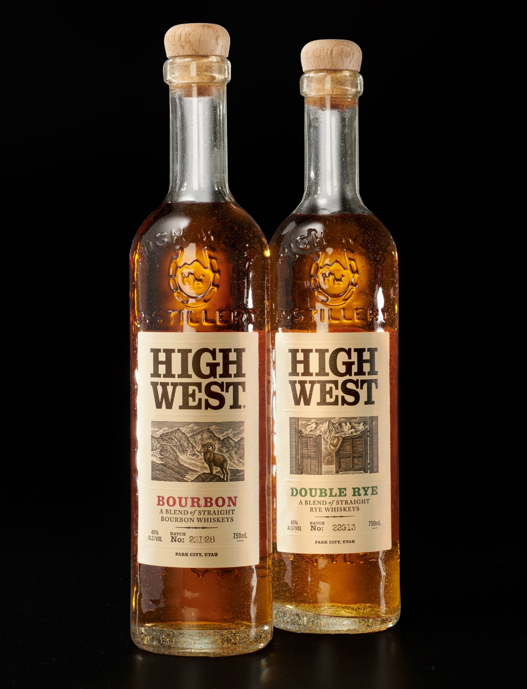 High West Distilling Bourbon and Rye bottles