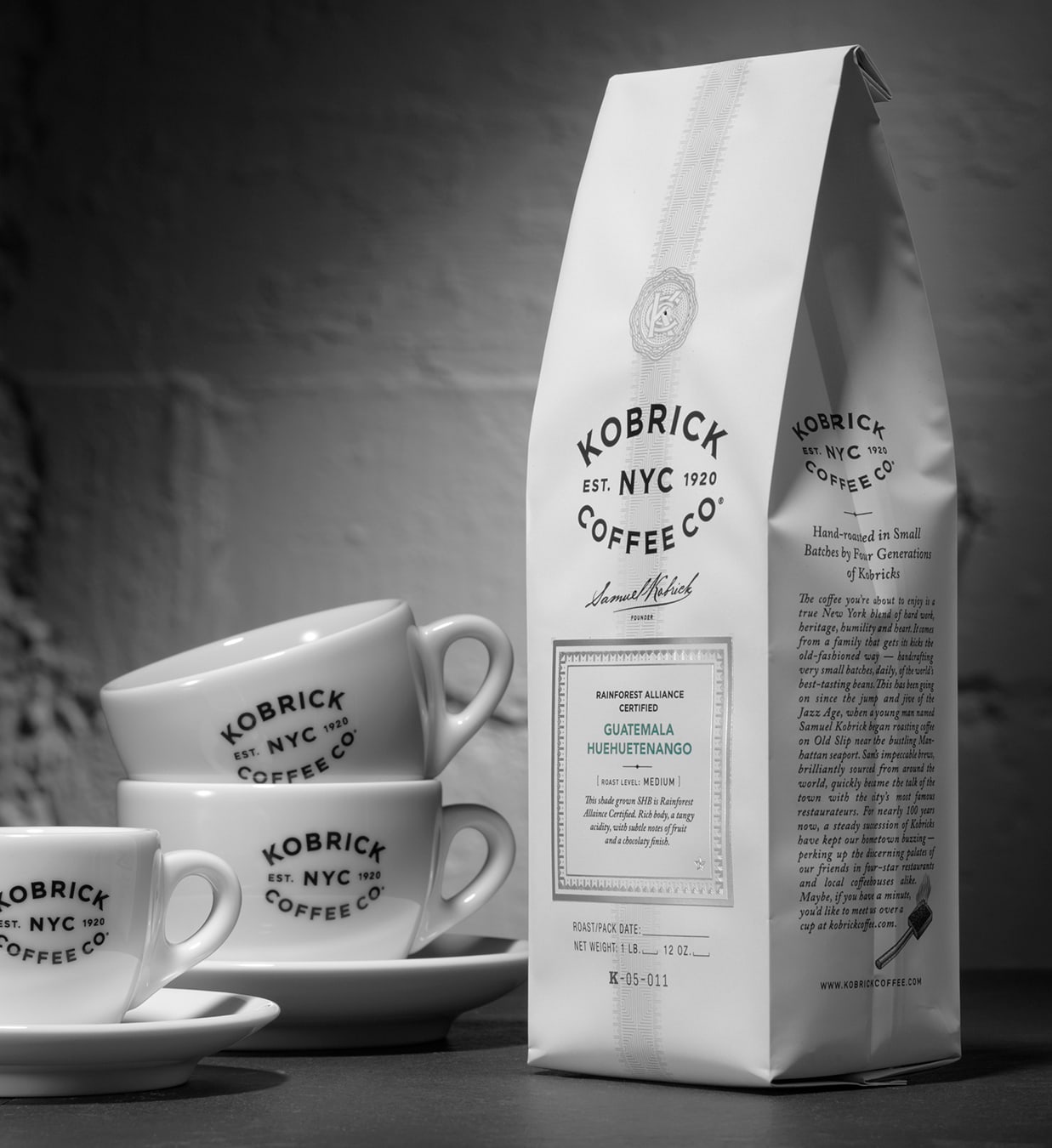 Kobrick Coffee packaging bag design