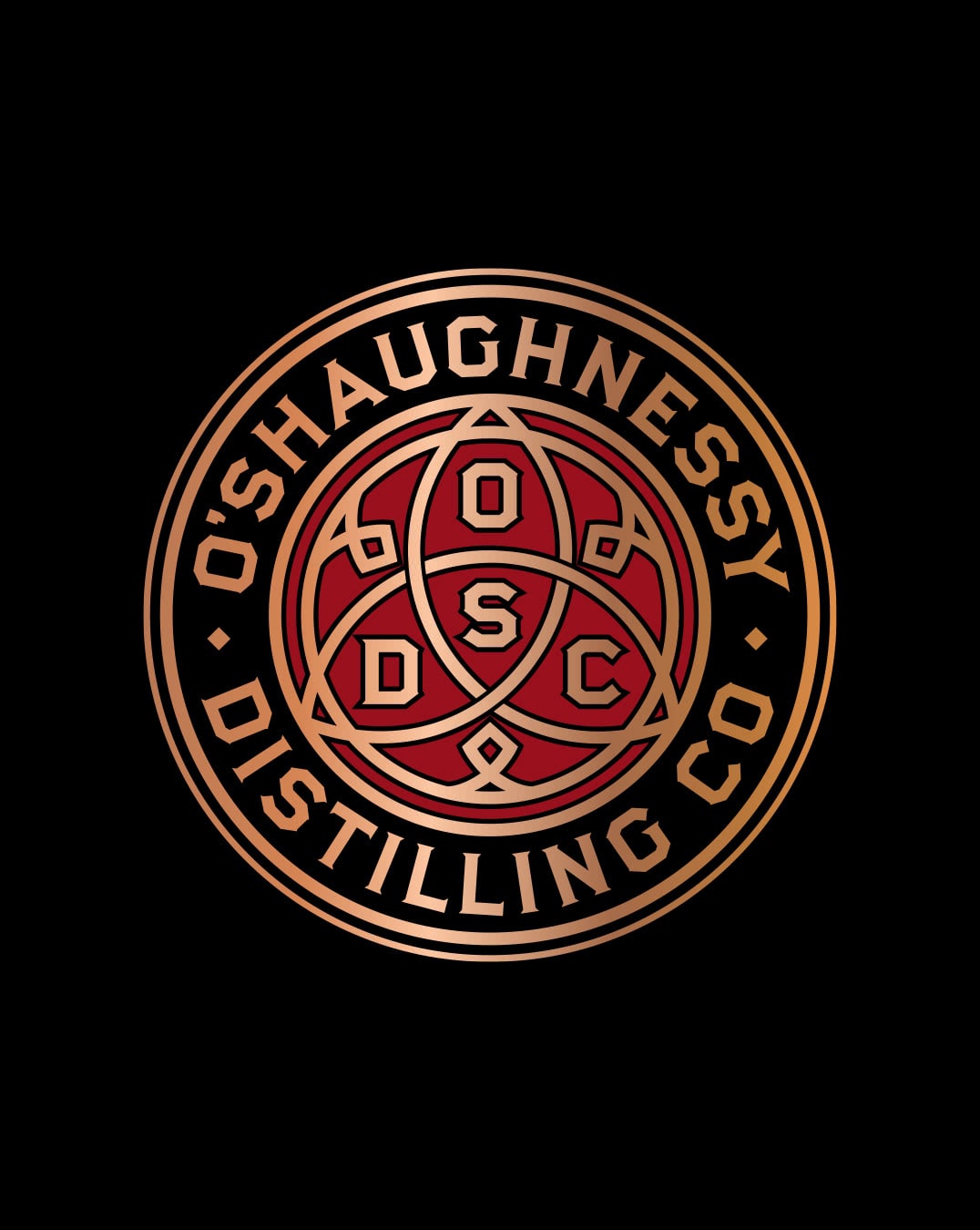 O’Shaughnessy Distilling Co. color logo design