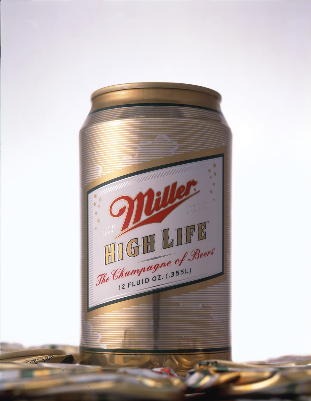 Miller High Life can packaging design