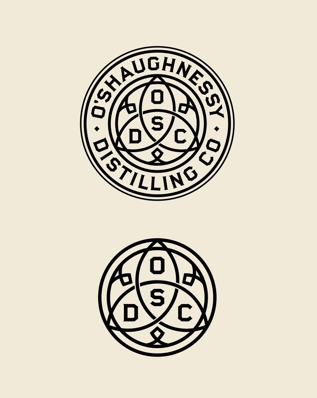 O’Shaughnessy Distilling Co. one color logos