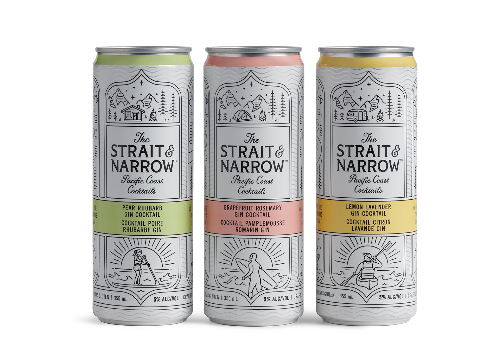 The Straight & Narrow RTD cocktails cans group