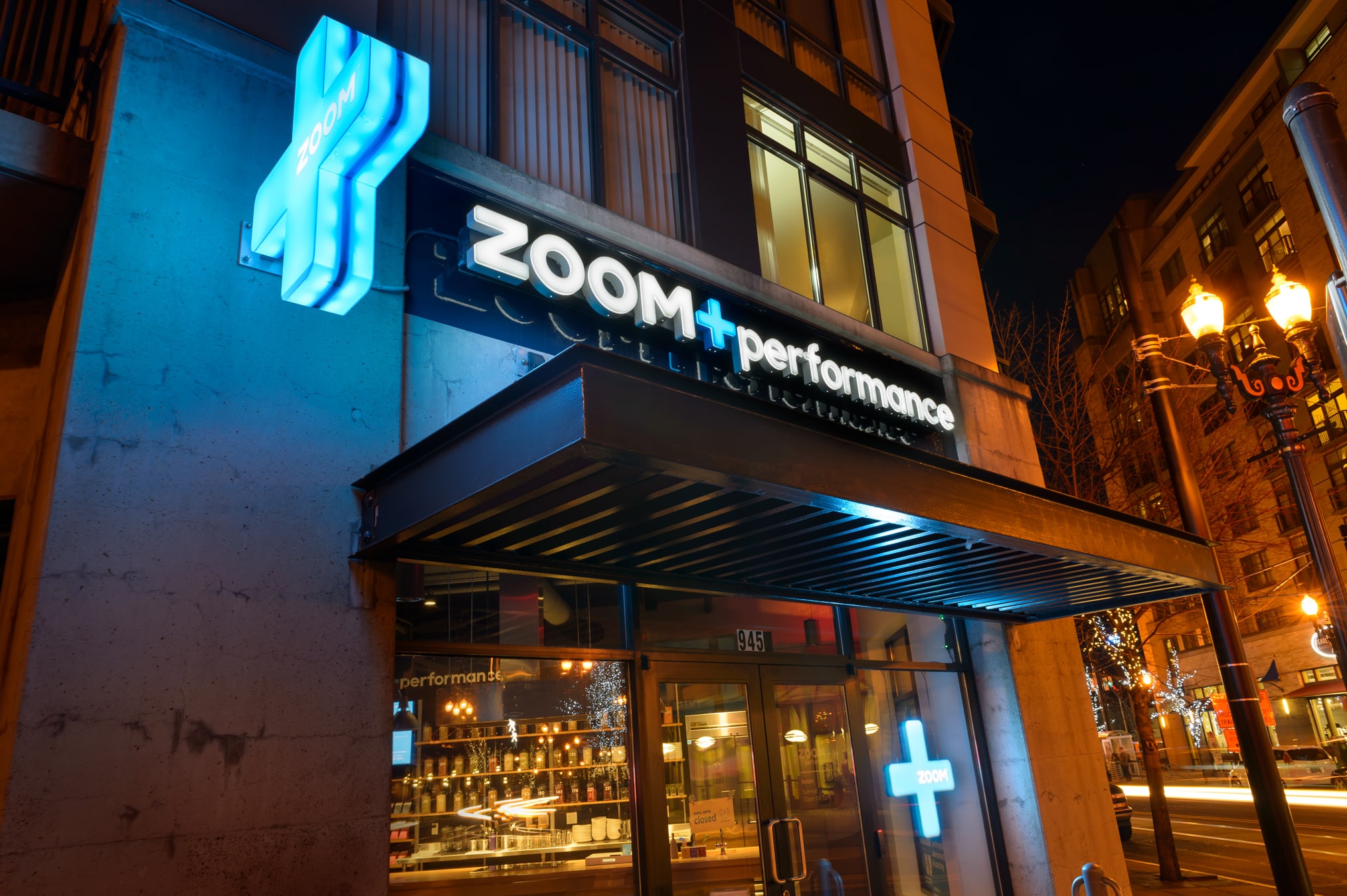 Zoom+ performance healthcare retail identity design