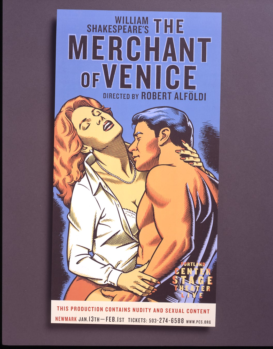 Portland Center Stage poster design Merchant of Venice