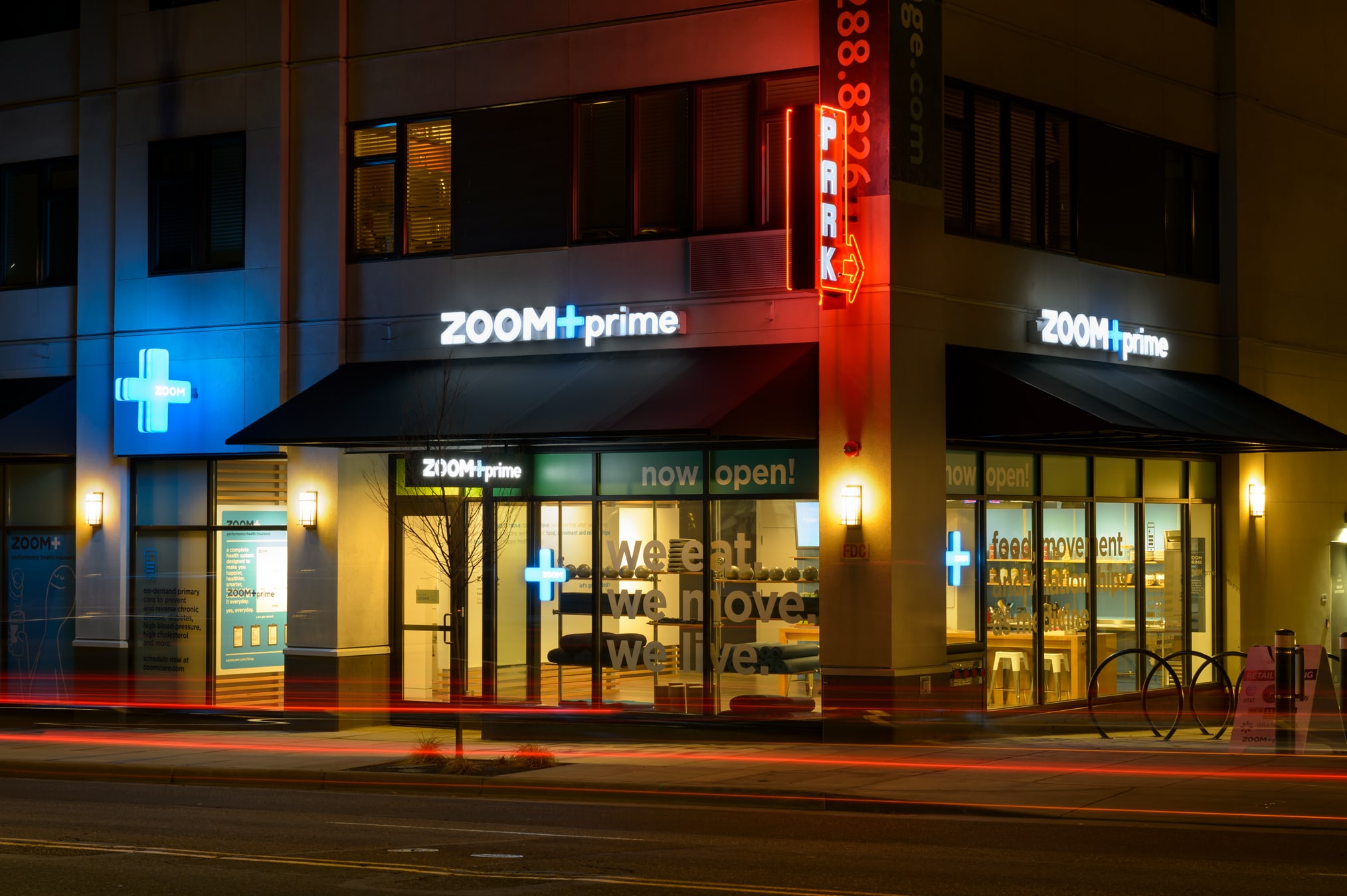 Zoom+ Prime health retail identity design