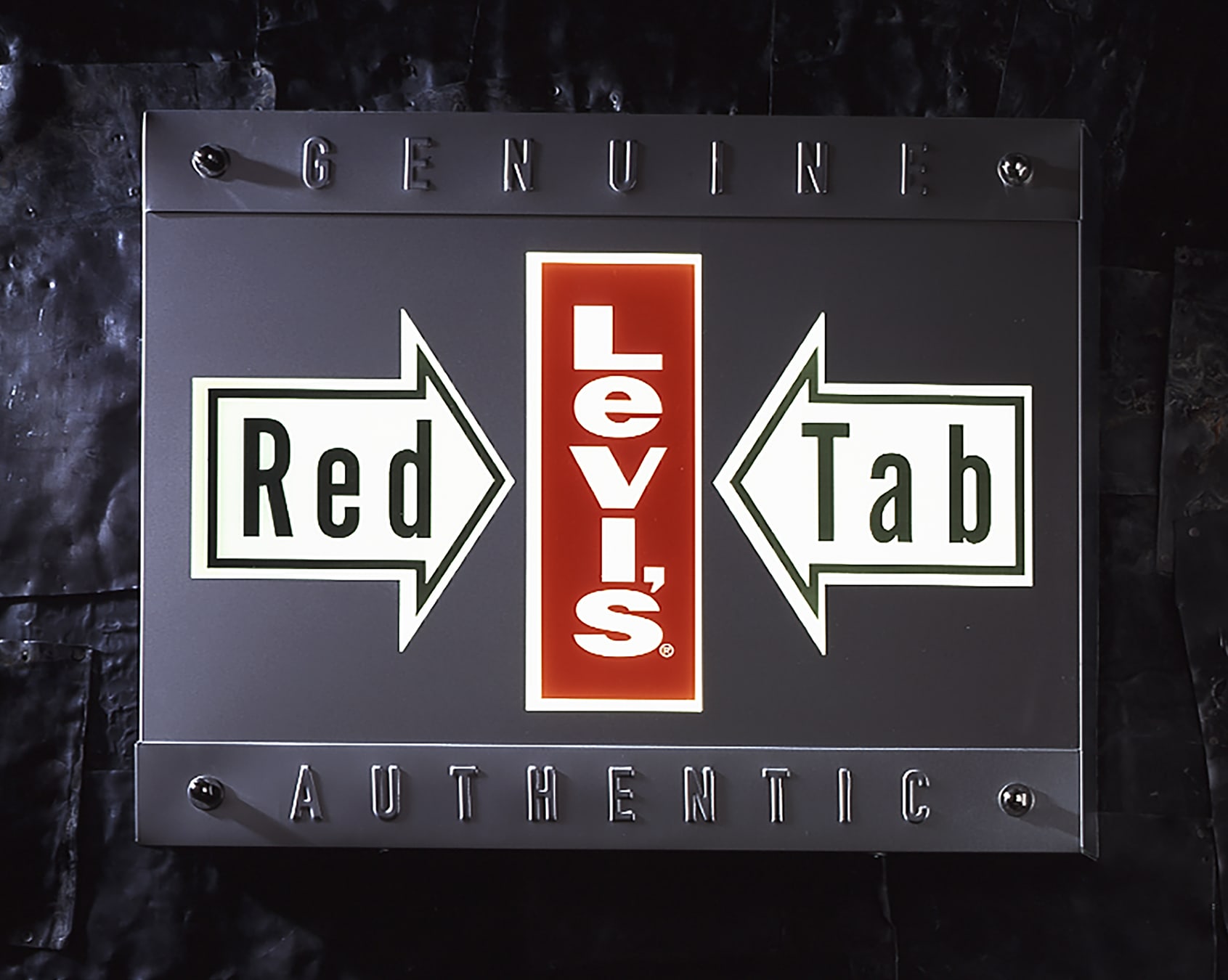 Levi’s Red Tab POS lighted sign design