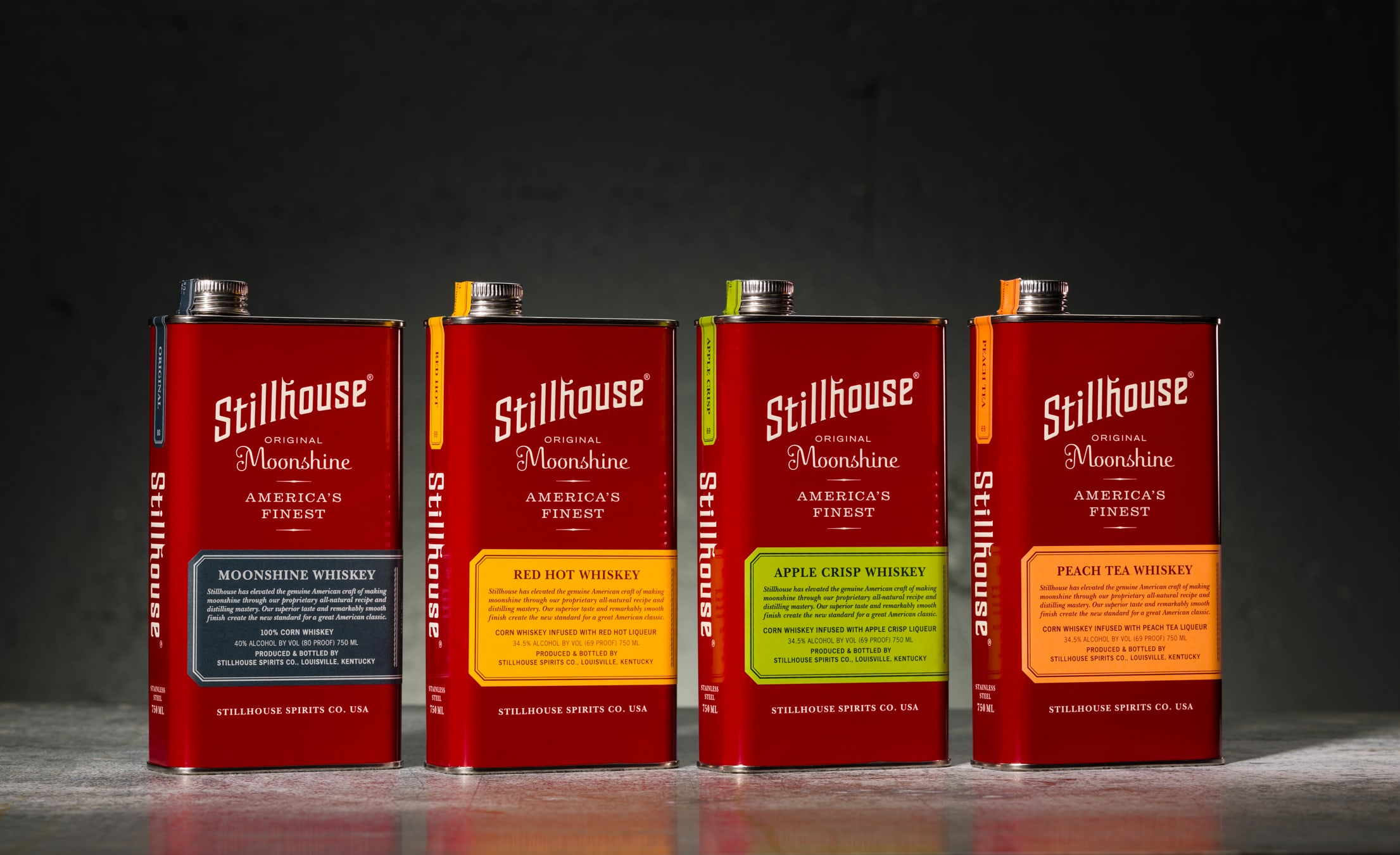 Stillhouse Moonshine spirits design product group