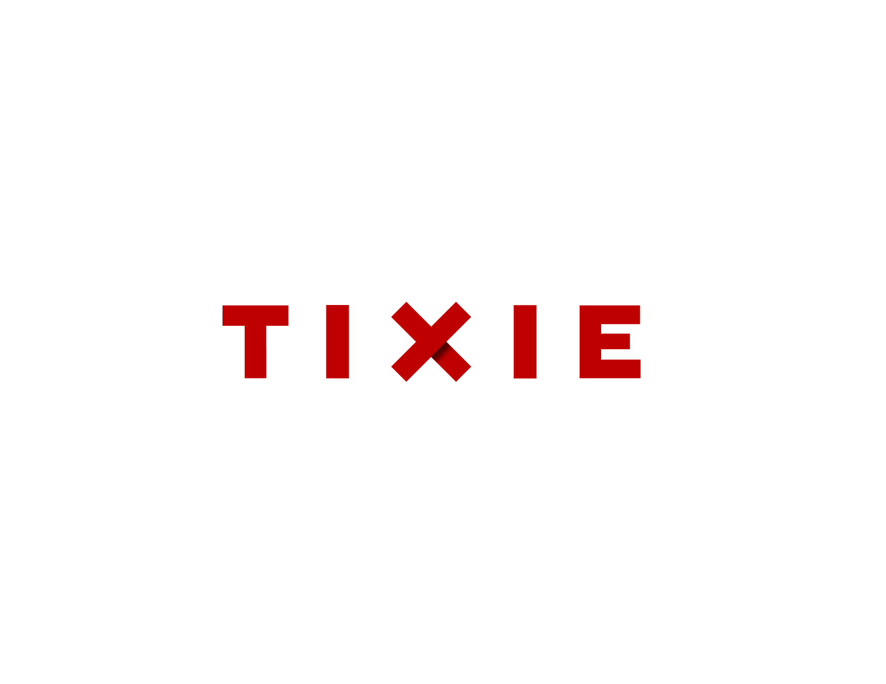 Tixie identity logotype design
