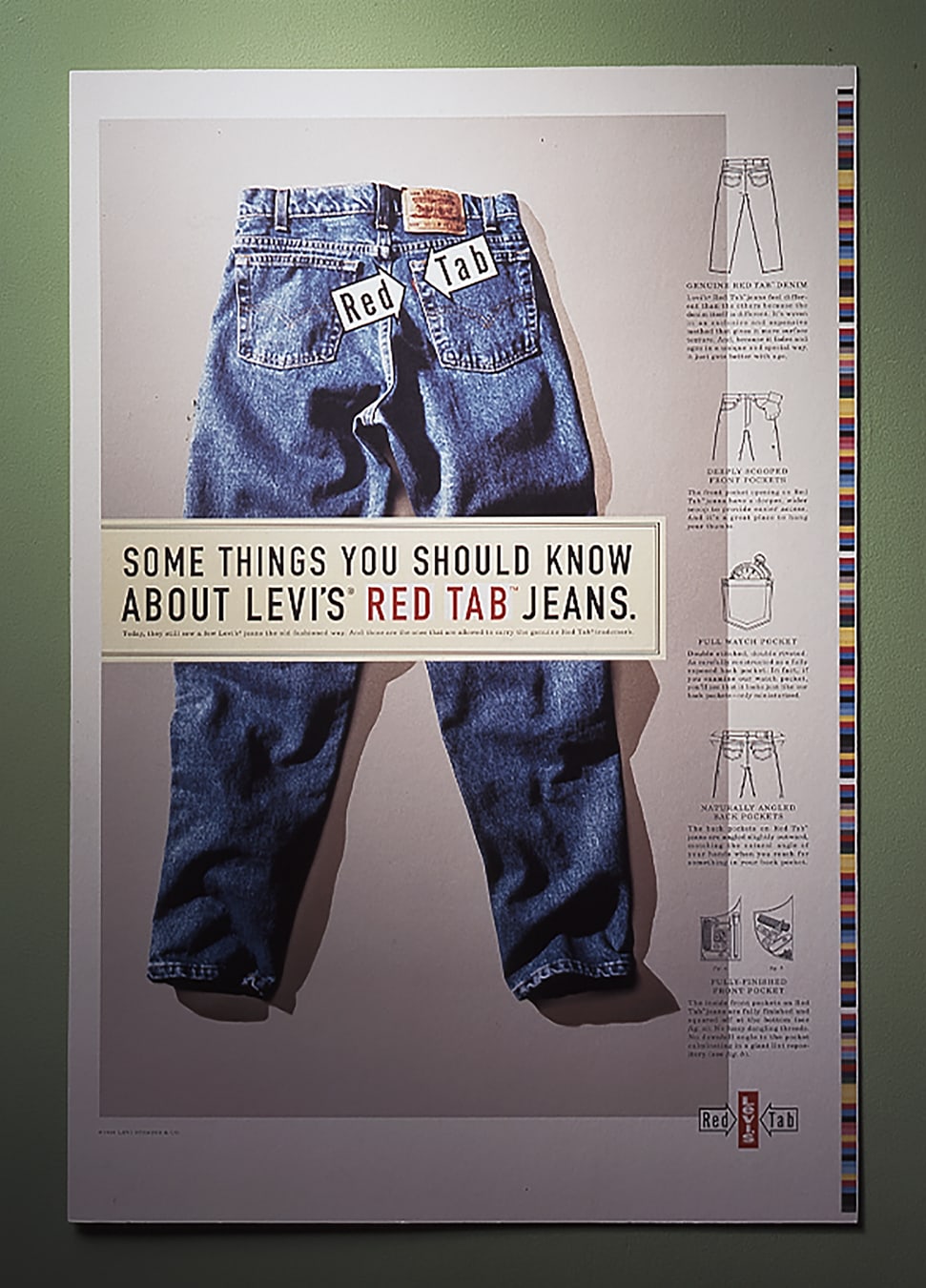 Levi’s advertising design Red Tab poster