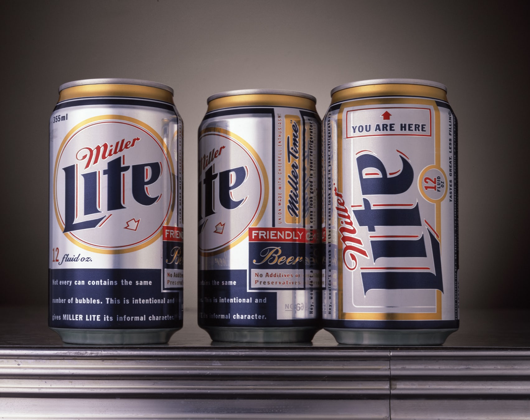 Miller Lite can packaging design