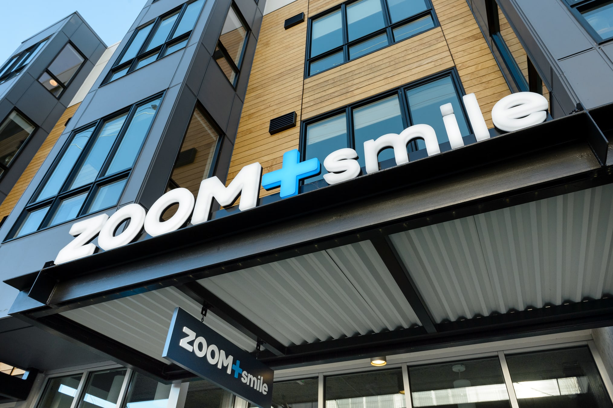Zoom+ smile dental health identity design