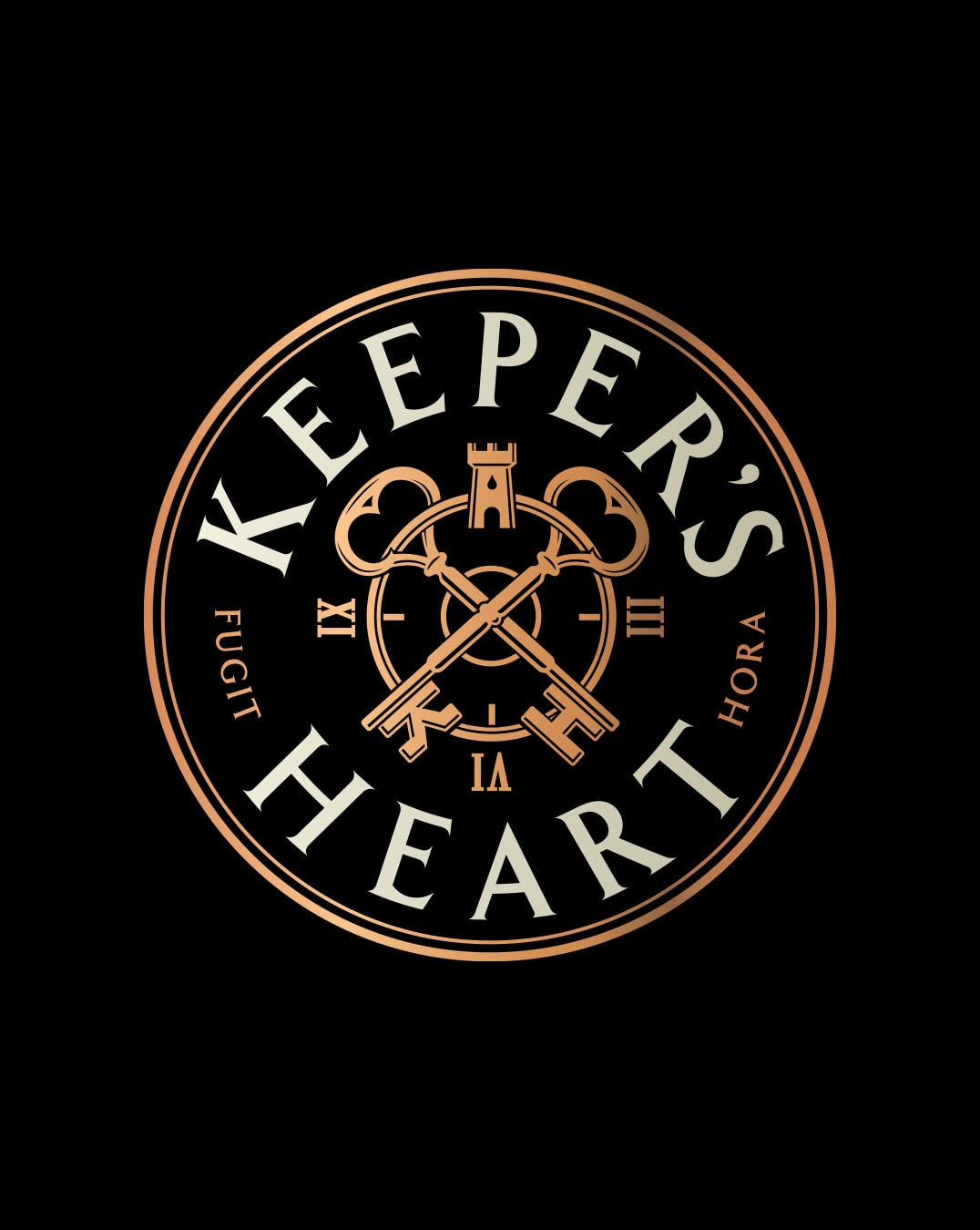 Keeper’s Heart whiskey logo design color