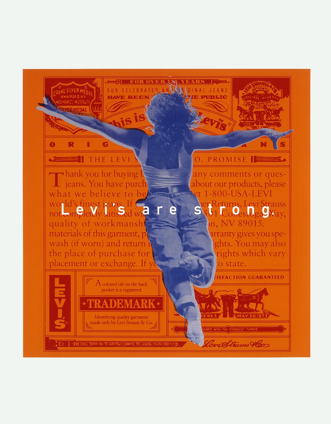 Levi’s advertising design Orange Tab poster