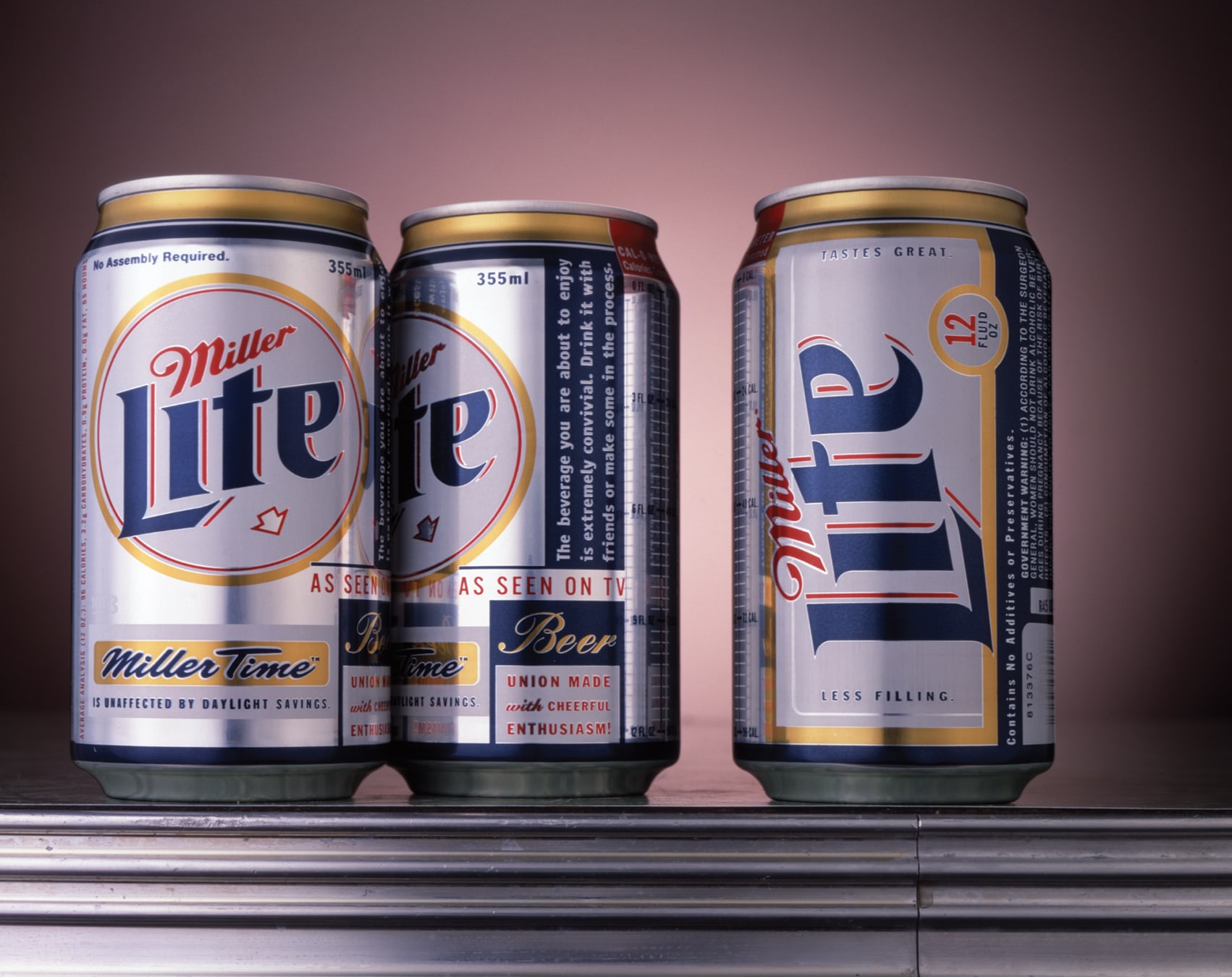 Miller Lite can packaging design