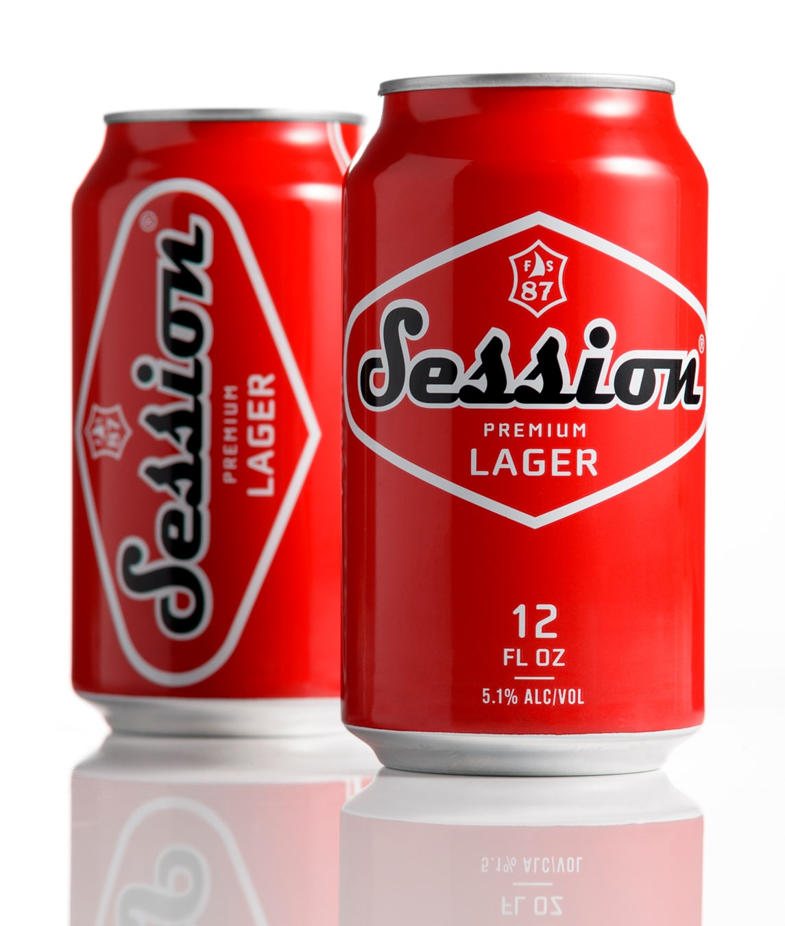 Session lager beer can design