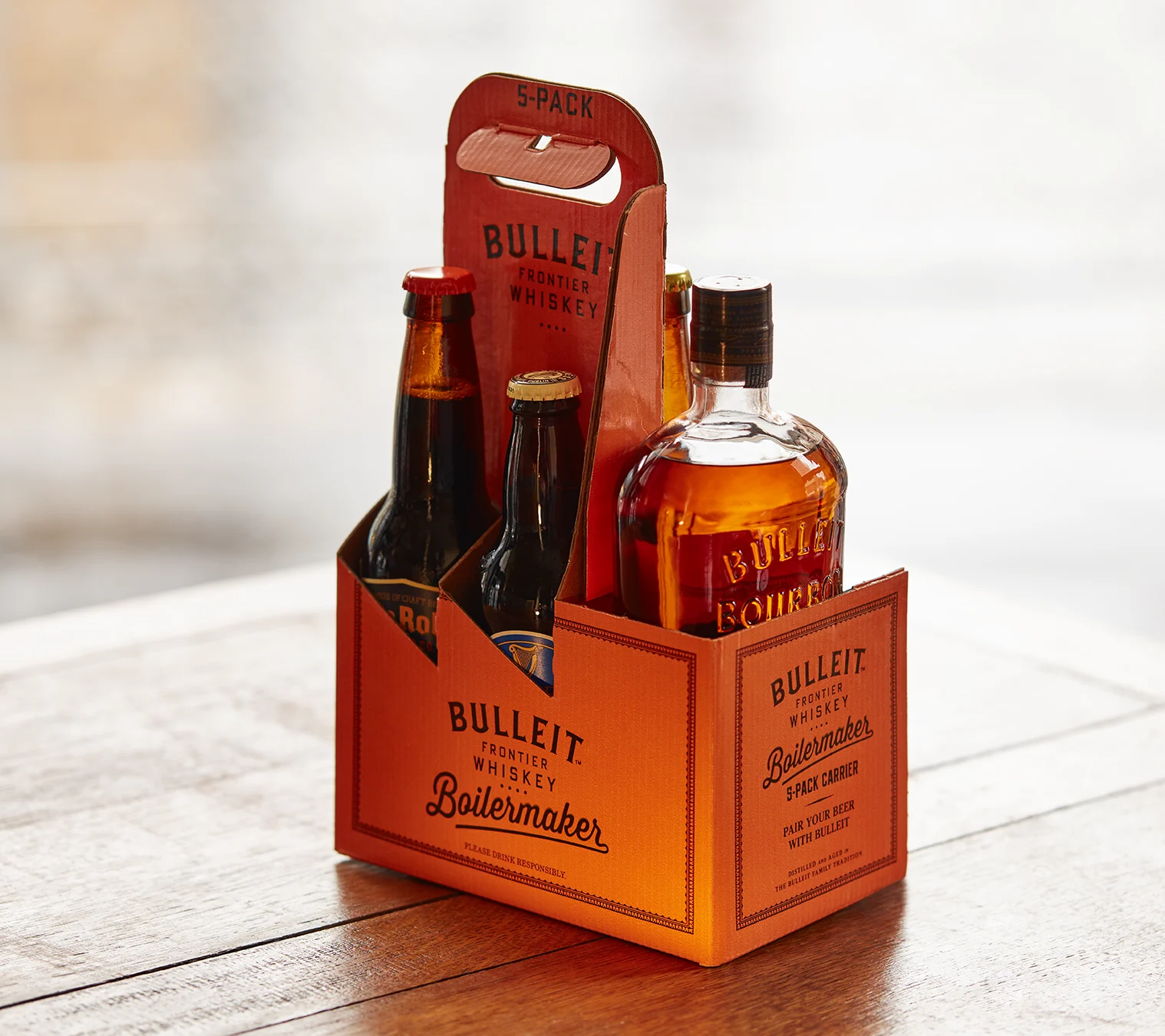 Bulleit Bourbon Boilermaker 5-pack