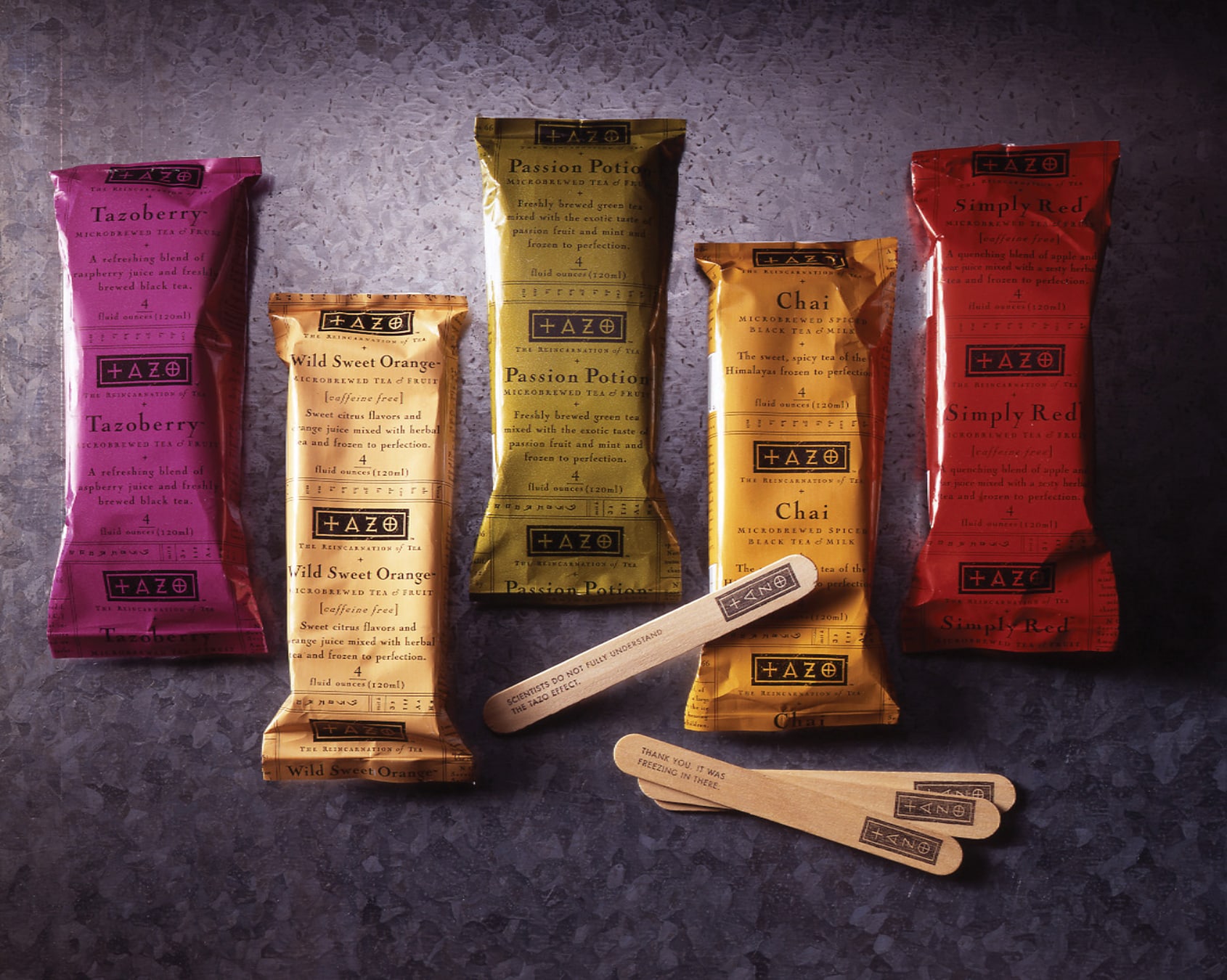 Tazo Tea package design popcicles
