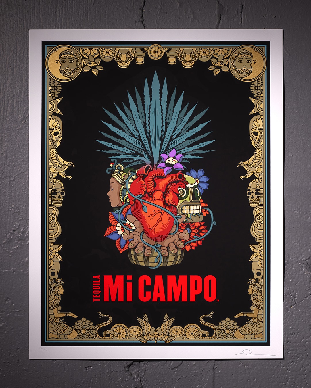 Mi Campo - screen printed brand launch poster