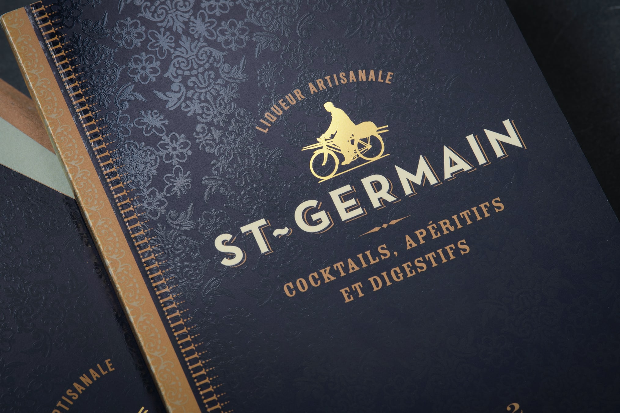 St-Germain spirits promotion design recipe book cover