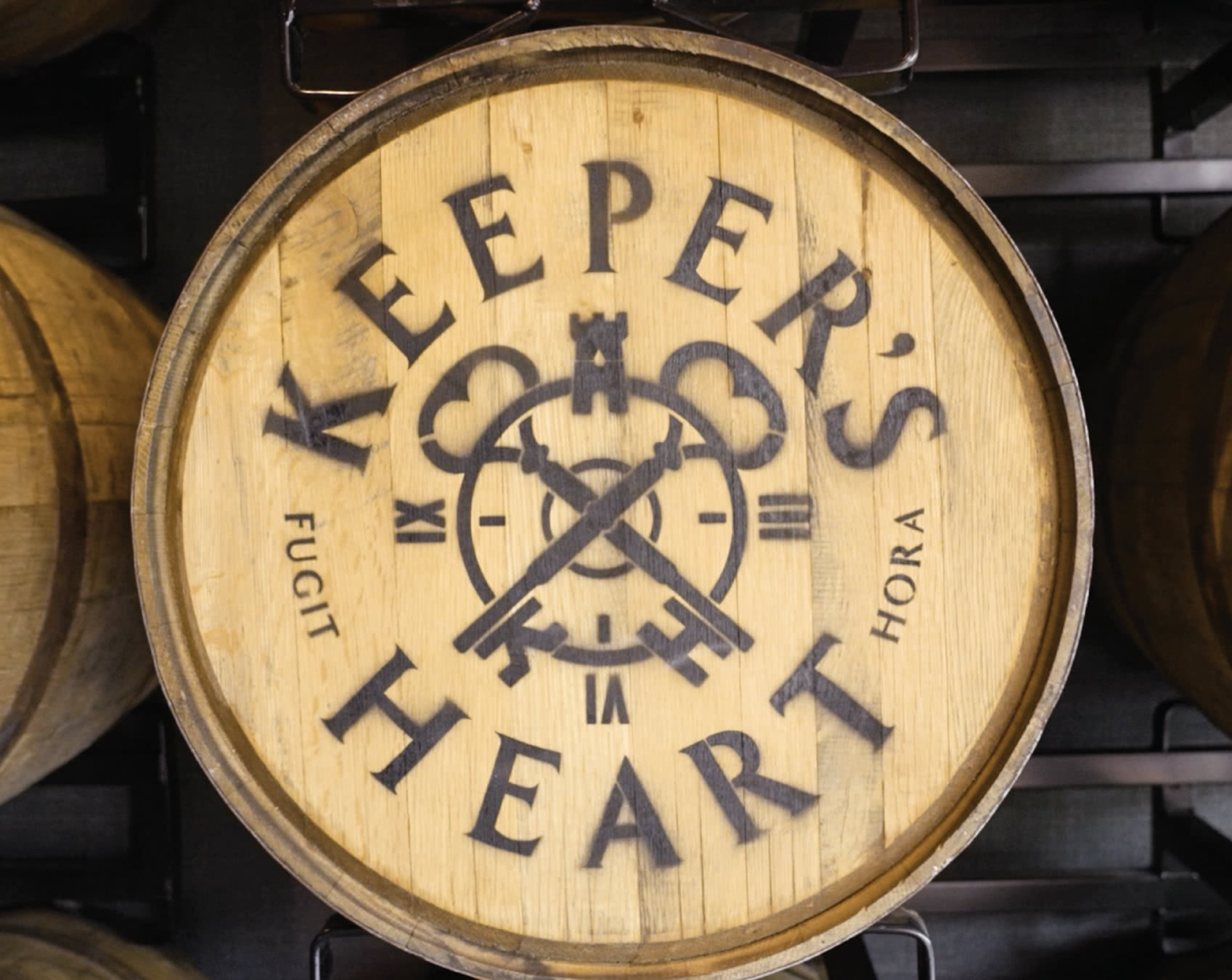 Keeper’s Heart custom spirits barrel end stamp
