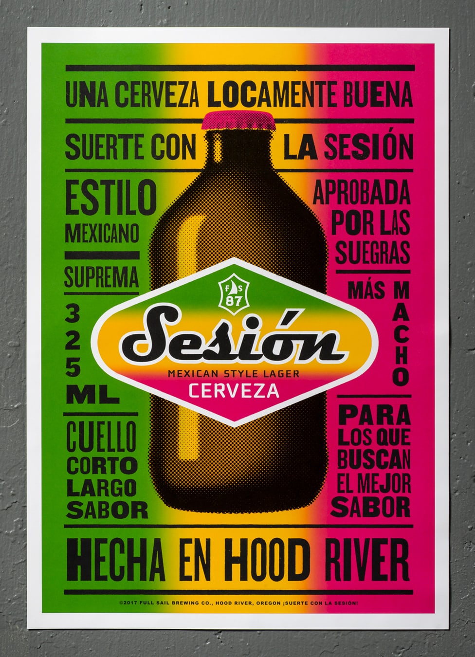 Sesión Cerveza beer promotion design posters