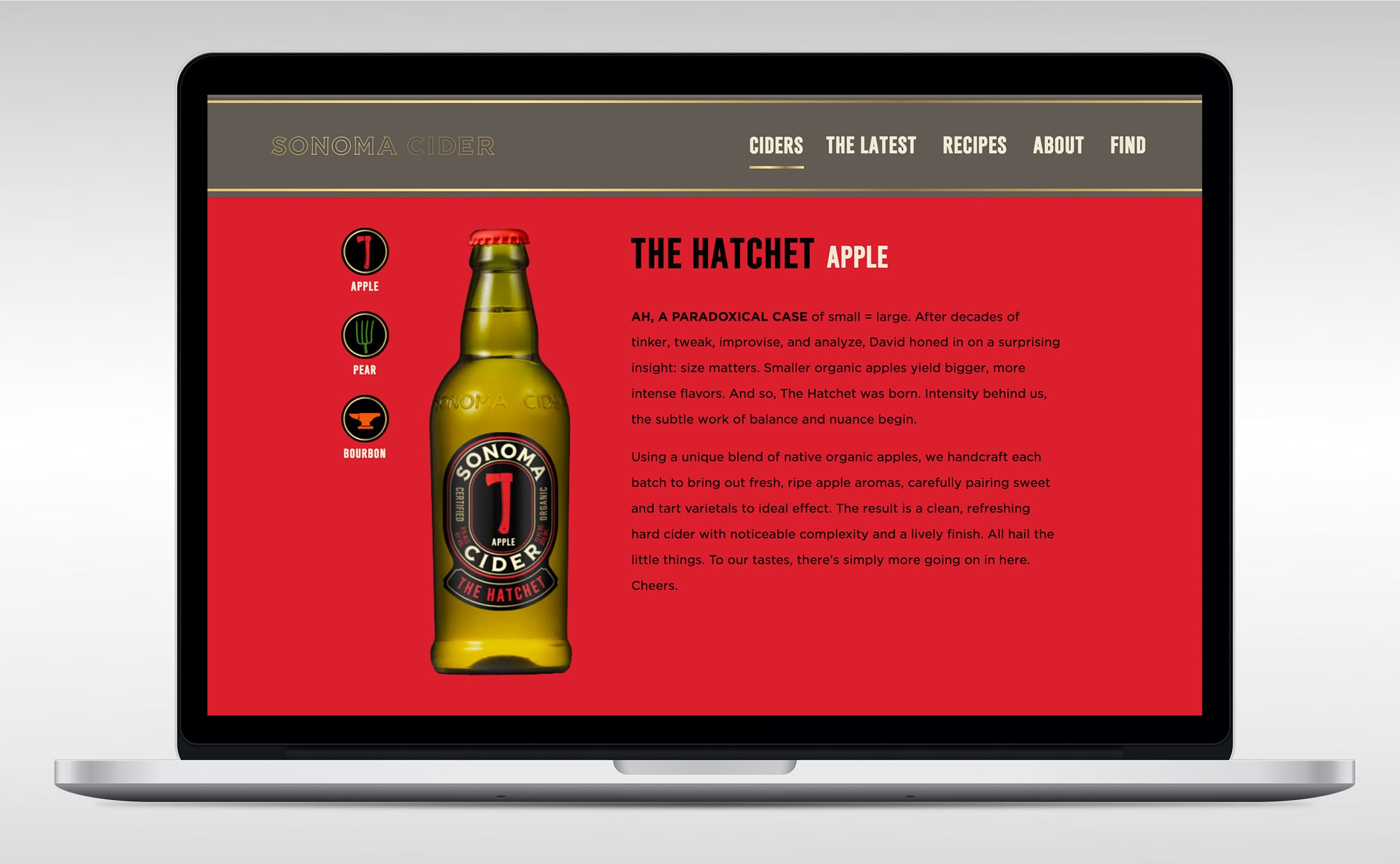 Sonoma Cider website design