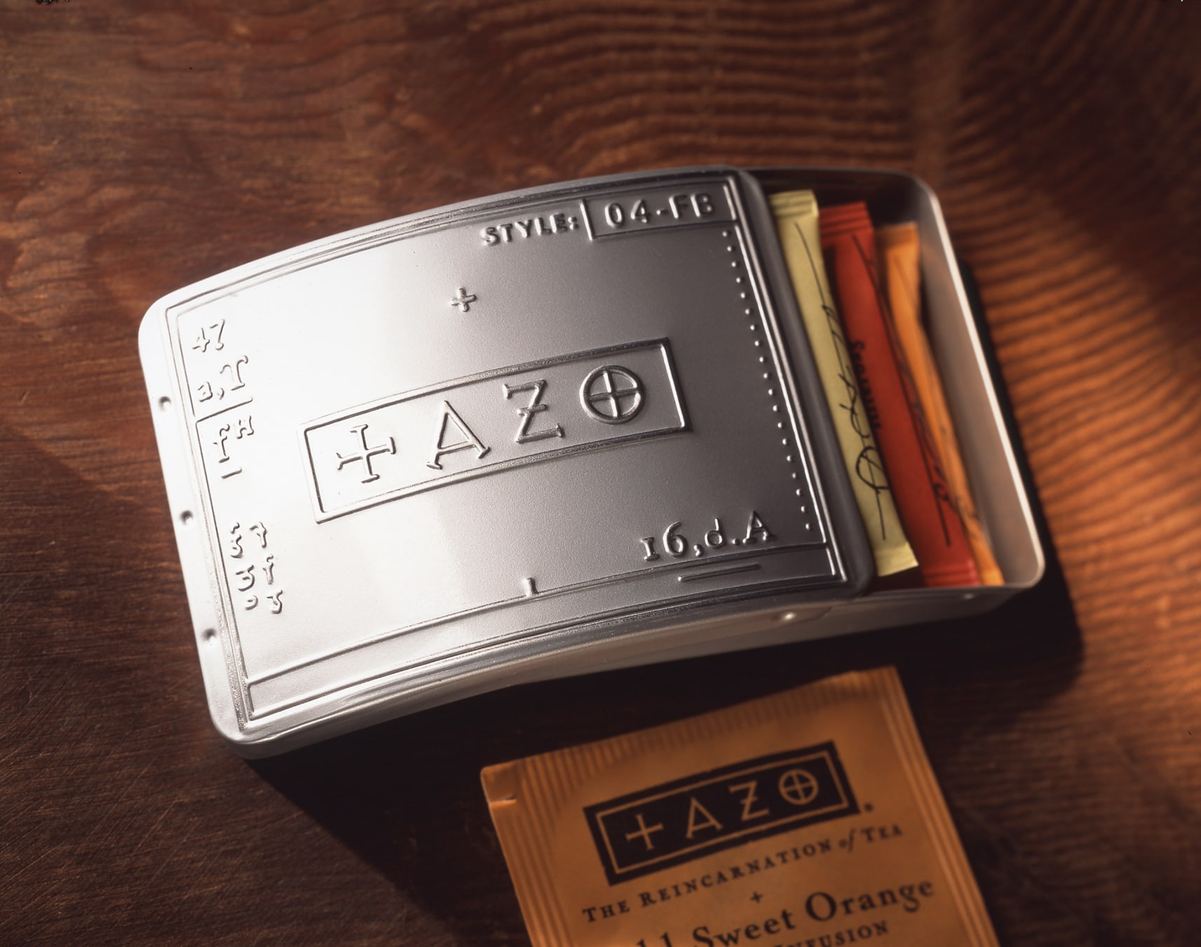 Tazo Tea package design tins