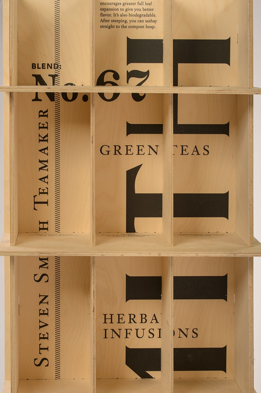 Steven Smith Teamaker retail tea display design detail