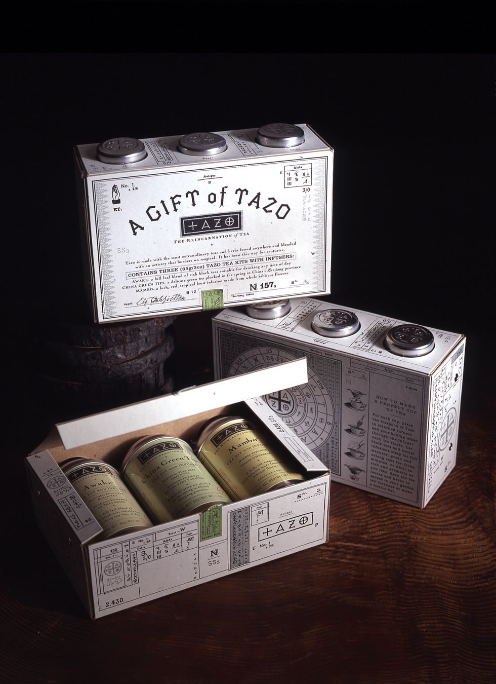 Tazo Tea promotion design gift box tins