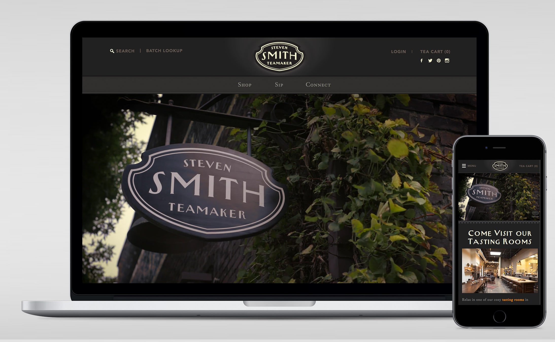 Steven Smith Teamaker website design