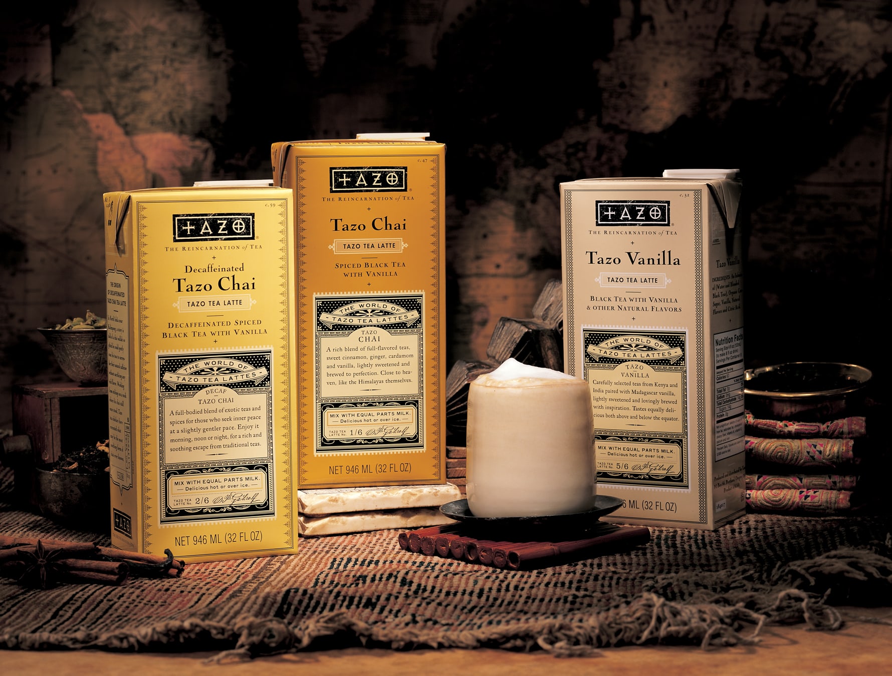 Tazo Tea package design chai latte