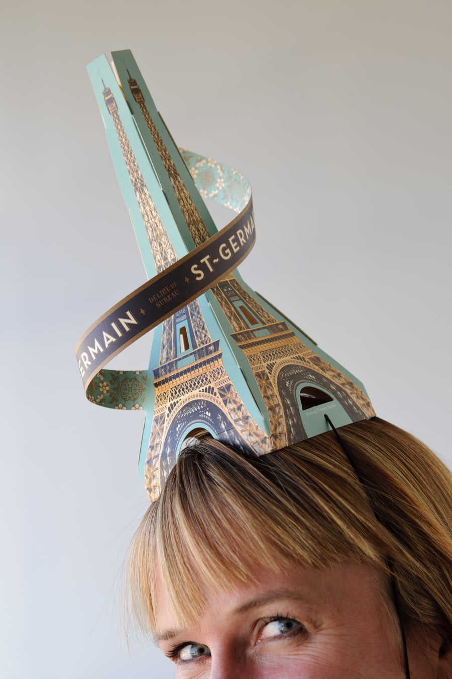 St-Germain spirits promotion eiffel tower party hat design