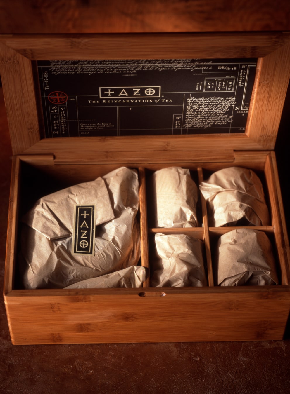 Tazo Tea promotion design bamboo box