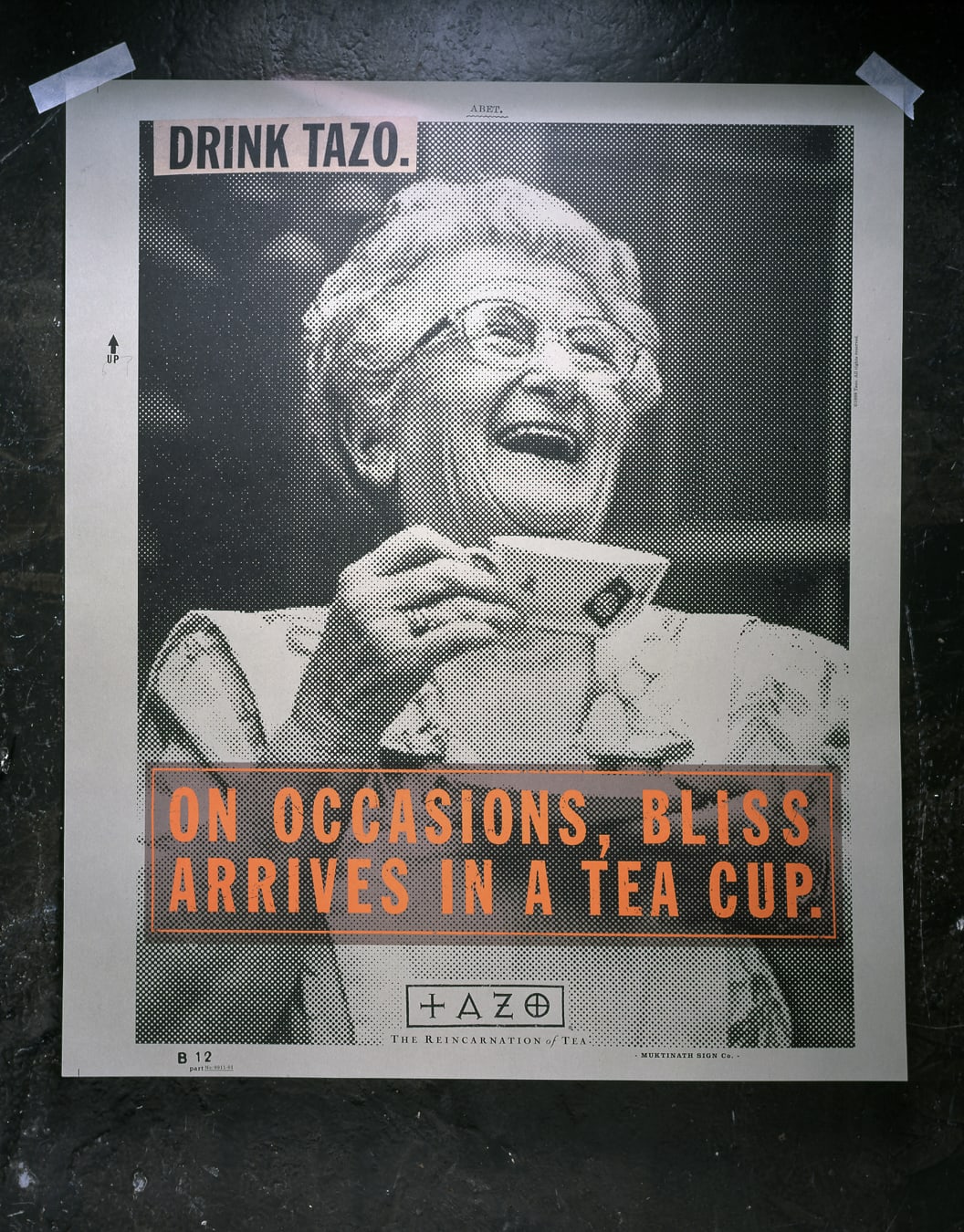 Tazo Tea advertising design enlightenment poster